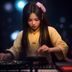 宝贝dj场景选曲顾问陈墨在派对现场调试音响设备的工作照片